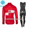 Set Langarmtrikot + Trägerhose Lange 2017 Lotto Soudal Winter Thermal Fleece N001